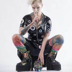 Creepy eyeball skirt
